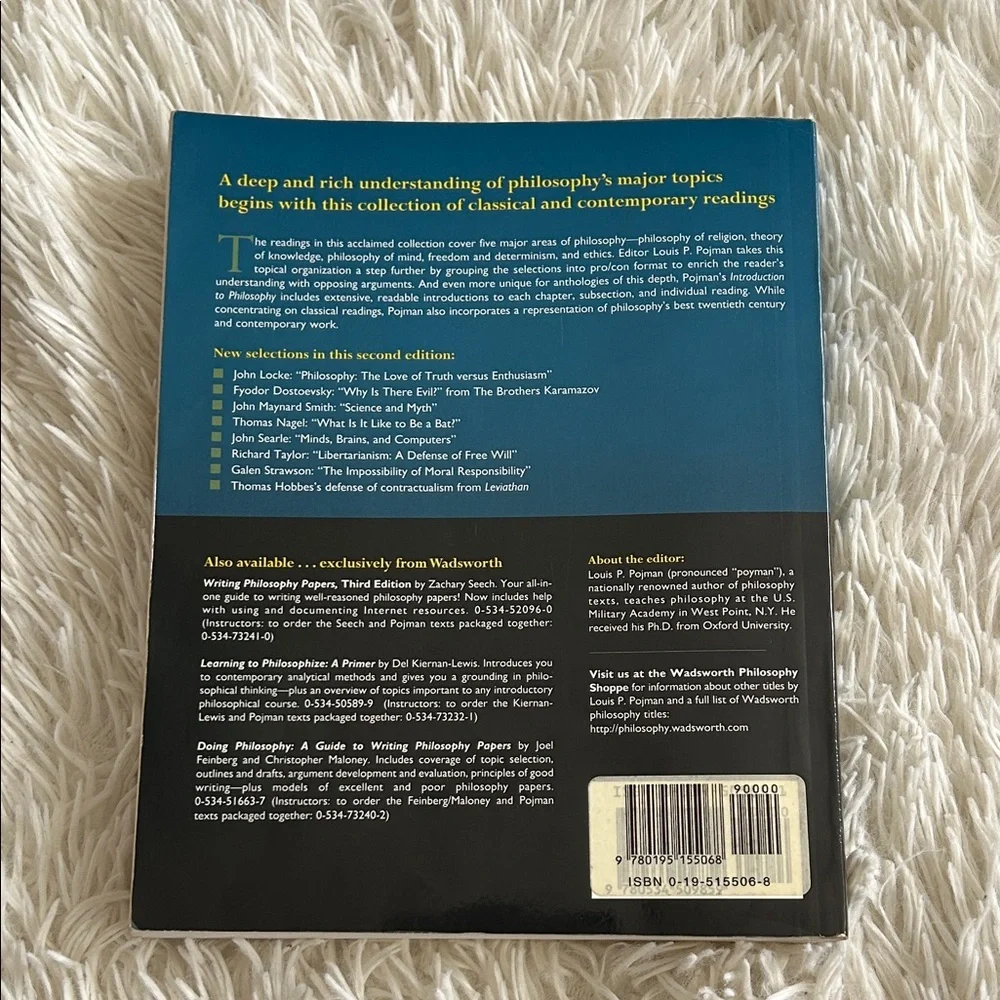 Introduction to Philosophy Book, academic text used at McGill, Louis Pojmam - Picture 4 of 11
